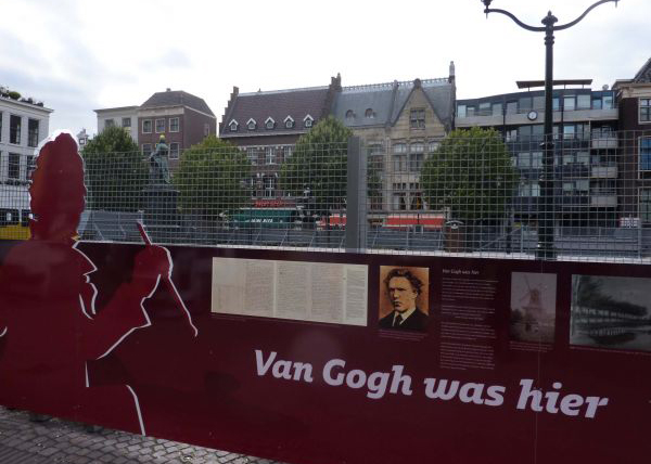Buitententoonstelling Scheffersplein Dordrecht - Van Gogh was hier