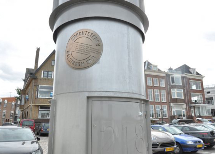plaquette EFRO subsidie walstroom Amsterdam