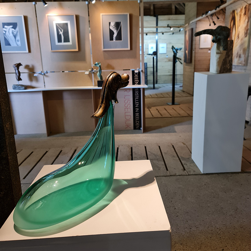 Dirry de Bruin Kunstschouw 2025 Glas Sculptuur Duck 02