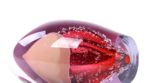 Amphoras Bubbles in red sfeerbeeld