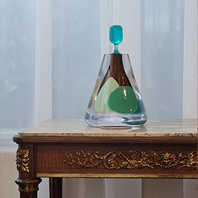 GlassArt meets Antiques De Dubbele Deur Antiek Rotterdam Galeriebeeld Stolpvaas