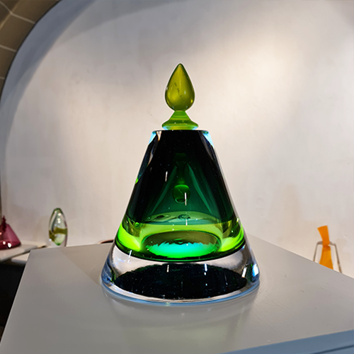 Dirry de Bruin Glassexpo Zutphen 2025 Aurora Borealis Green/Dark Green full