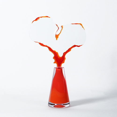 Dirry de Bruin glassculptuur In elements we trust FIRE-02